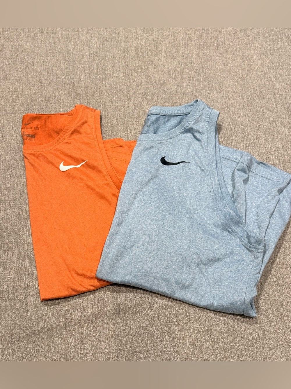 Nike Women’s Tank Tops in Orange and Light Blue - 2-Pack